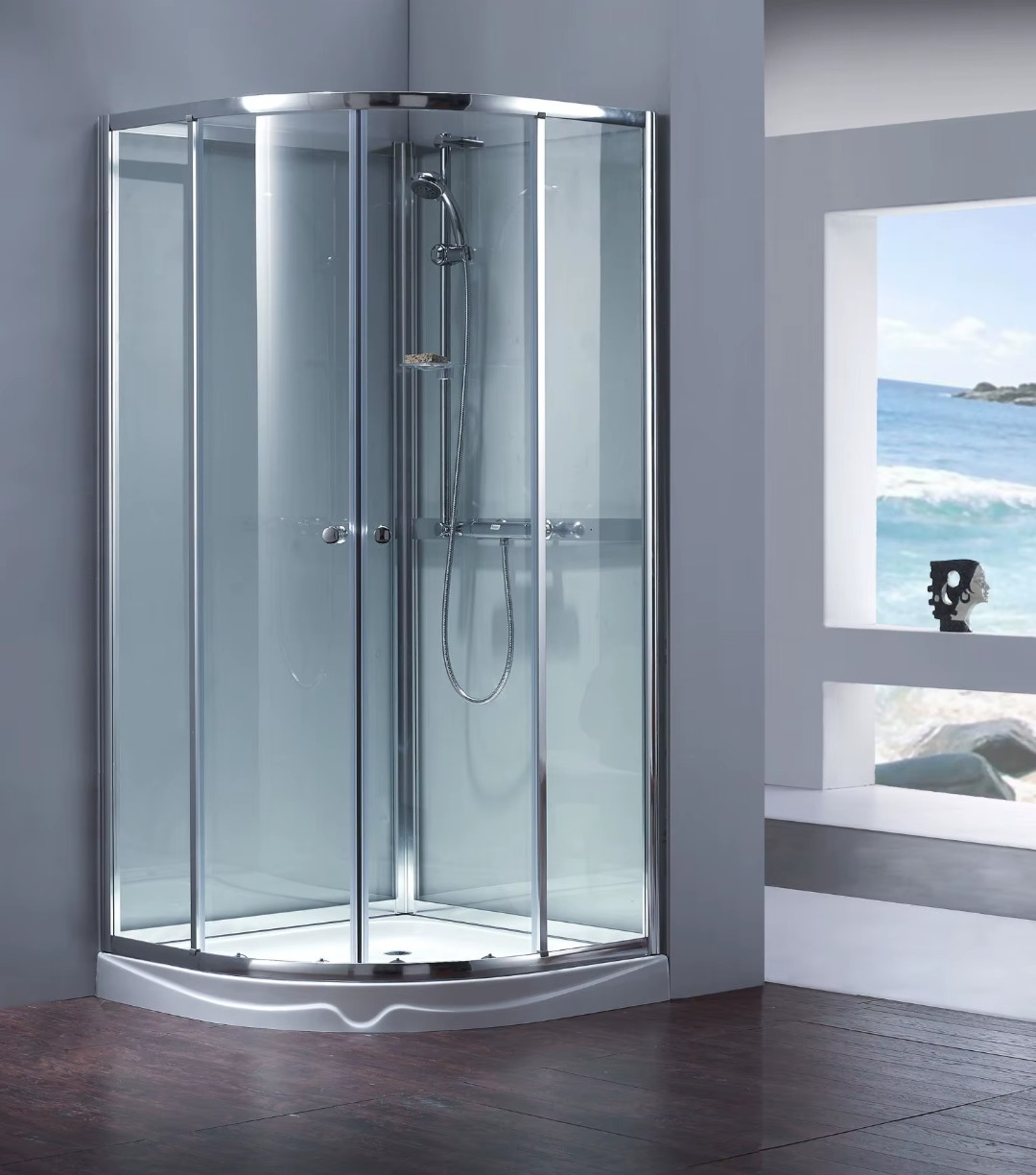 Bathroom glasses partition