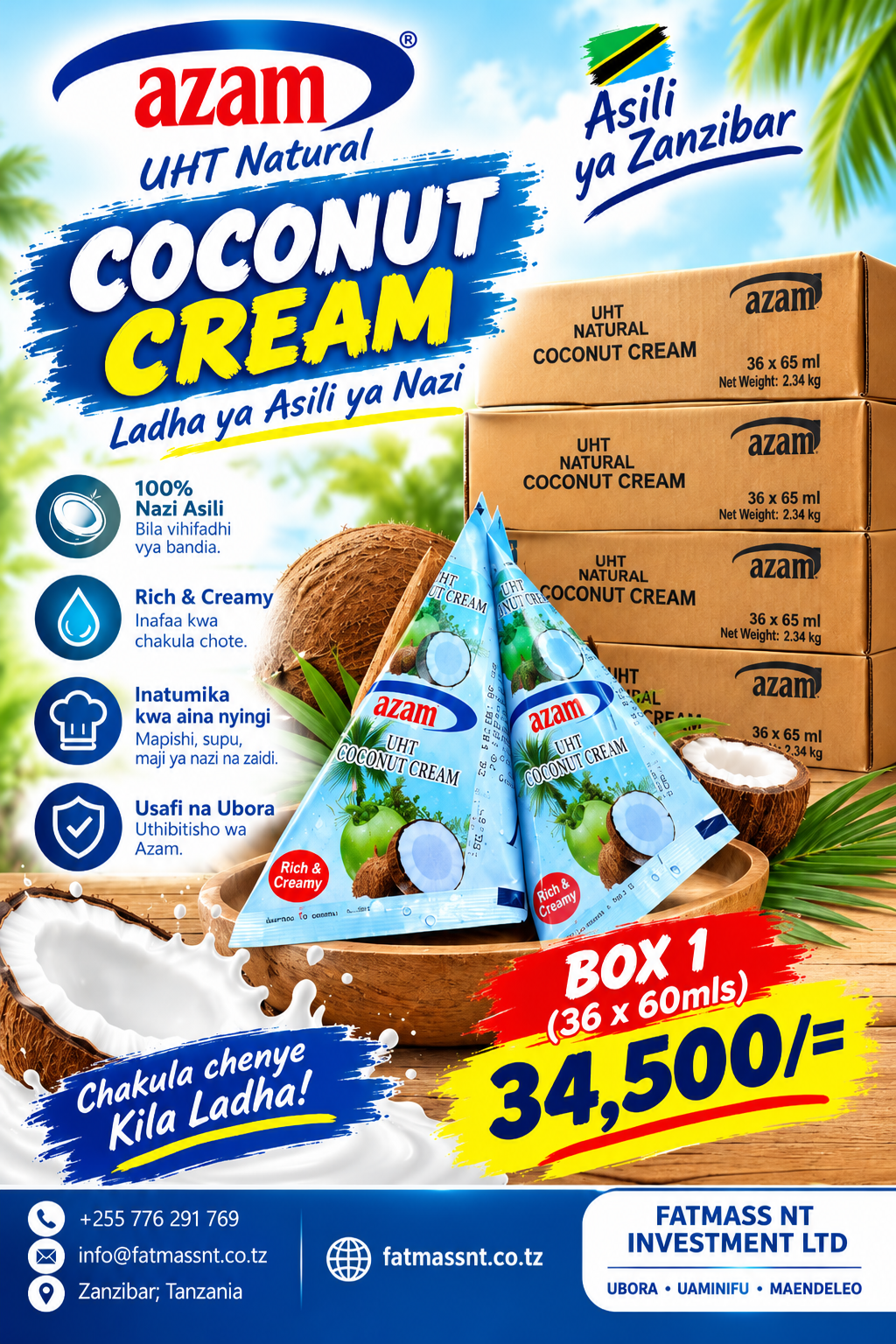Azam coconut Milk