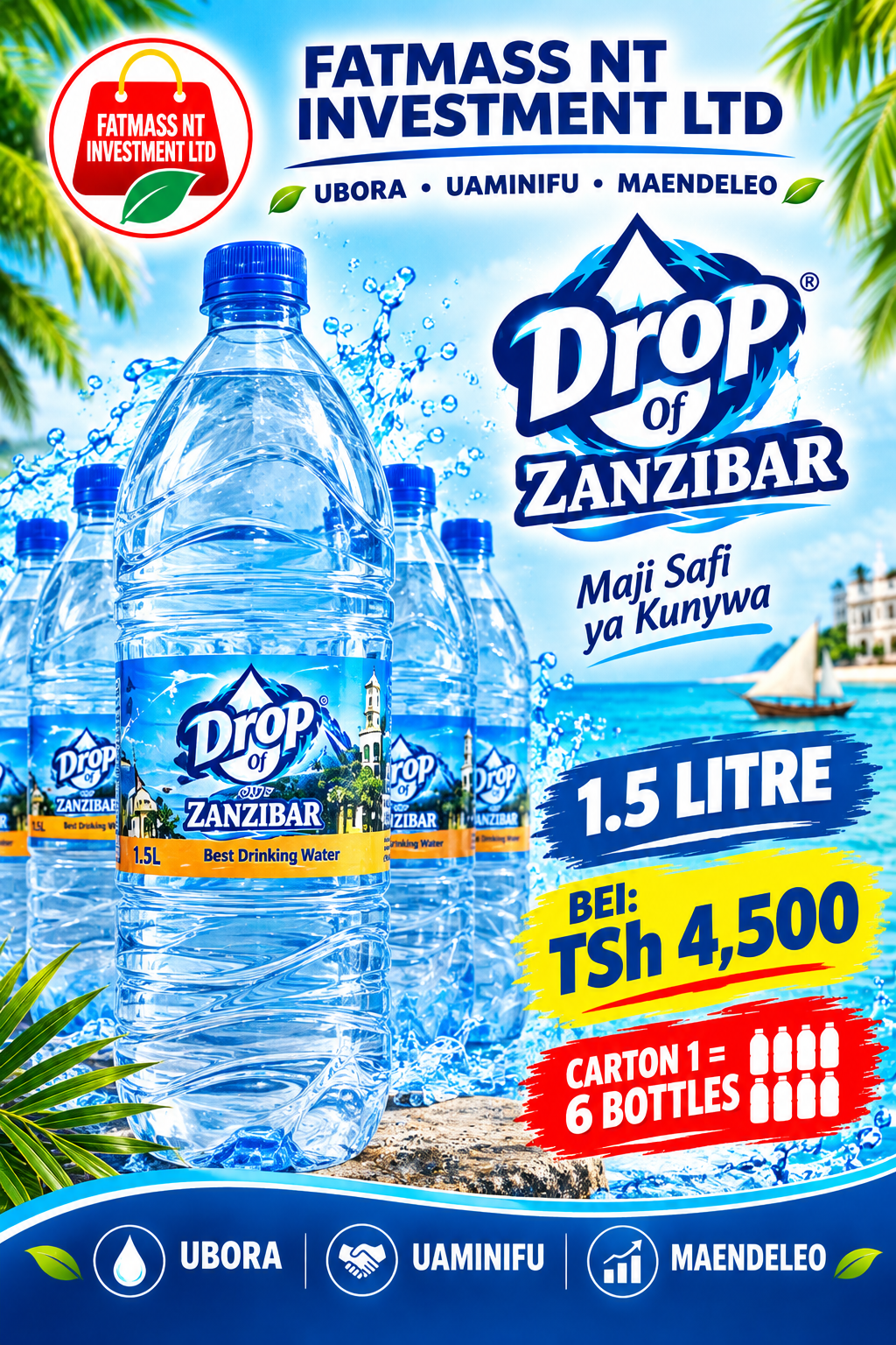 Zanzibar Drop Water 1.5mls
