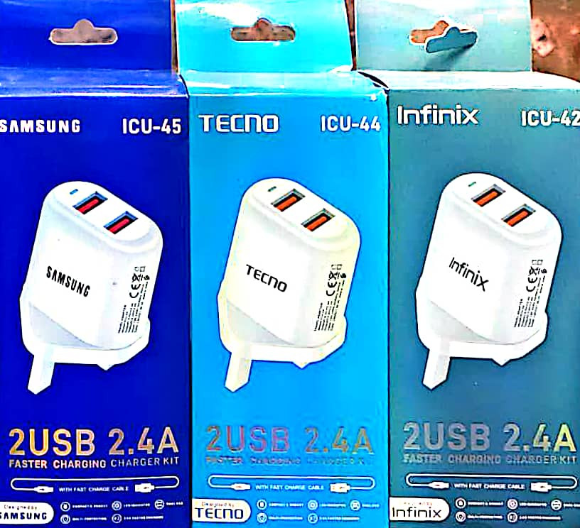 DOUBLE USB ADABTER By 50pc